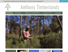 Tablet Screenshot of anthonytimberlands.com
